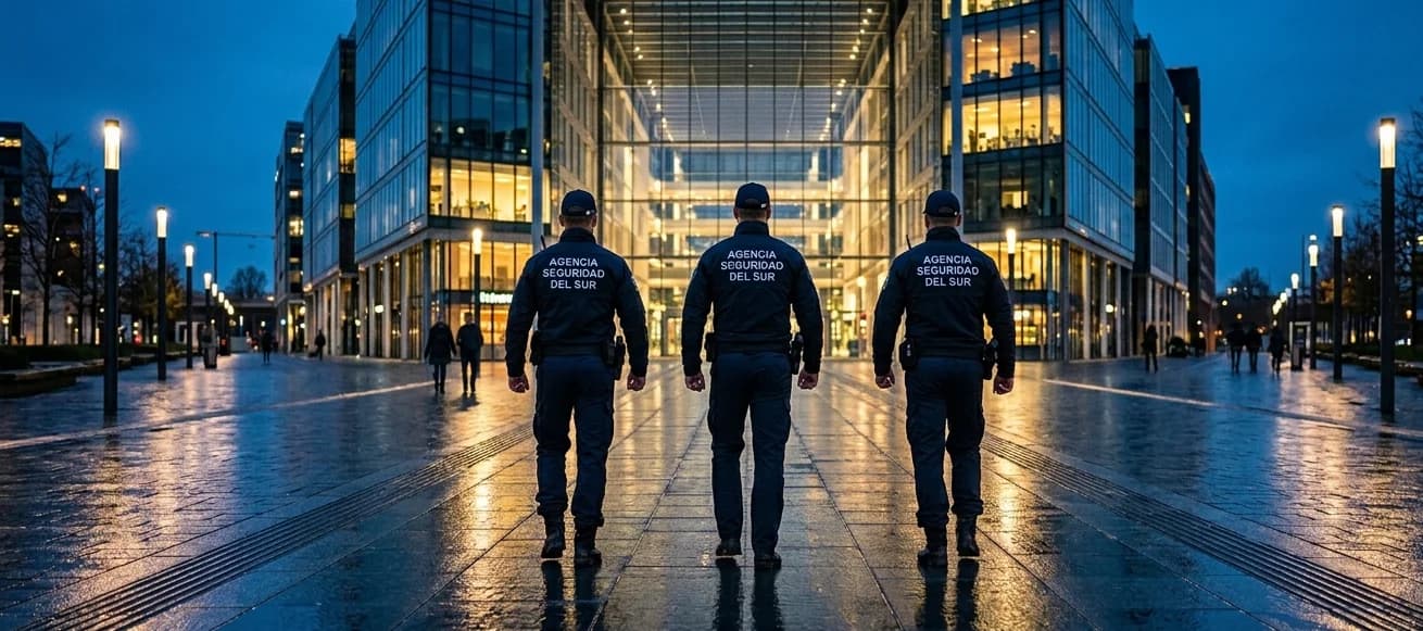 Guardias de Agencia Seguridad del Sur en patrullaje